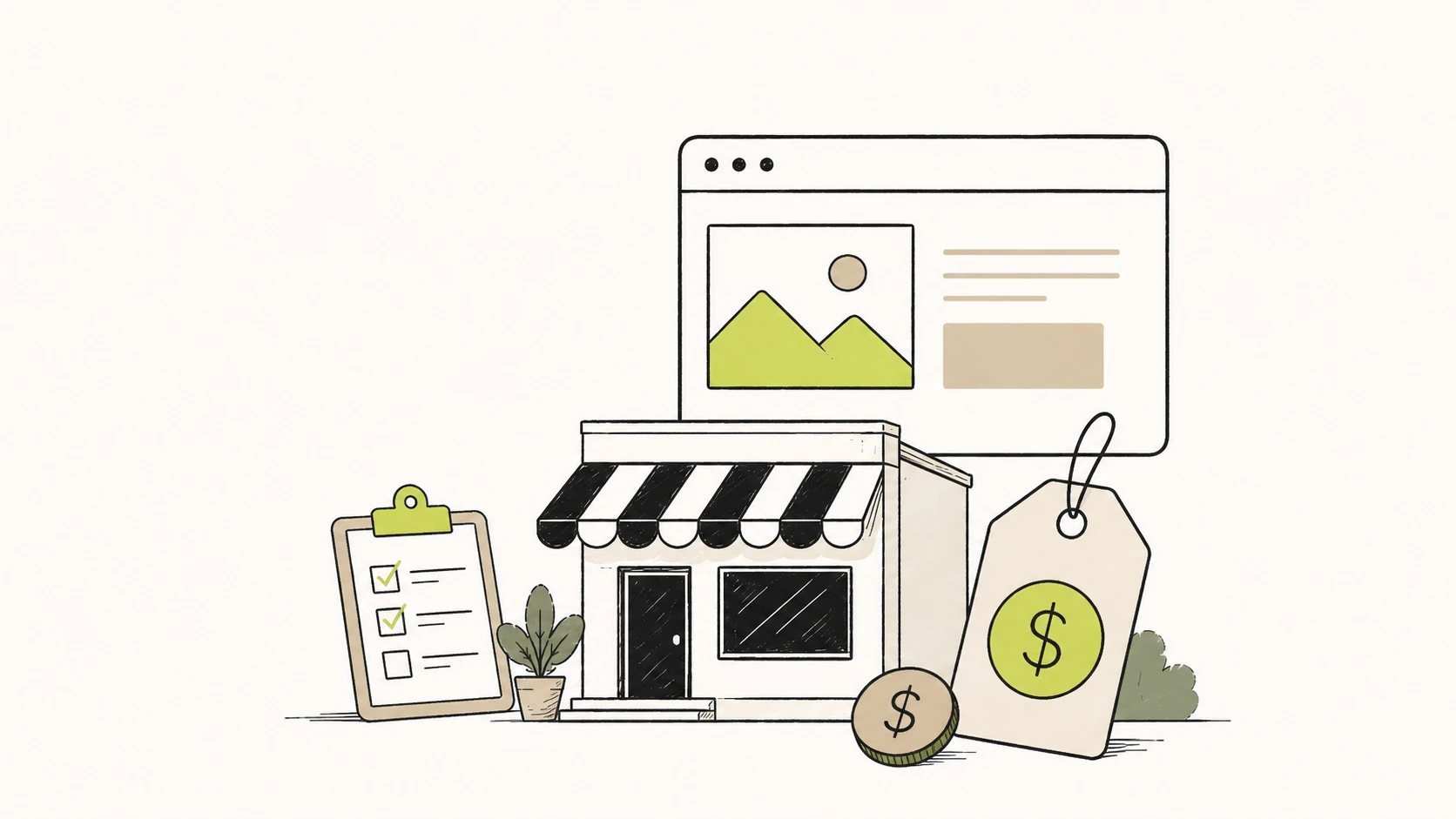 Tabla y checklist para comparar el alcance de tres presupuestos de diseño web